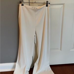 Mango Cream Wide Leg Women's Pants